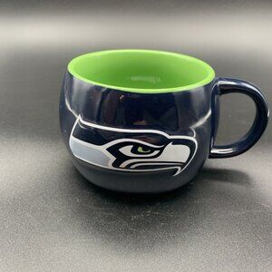 Seattle Seahawks 12oz Coffee Soup Mug Raised Logo